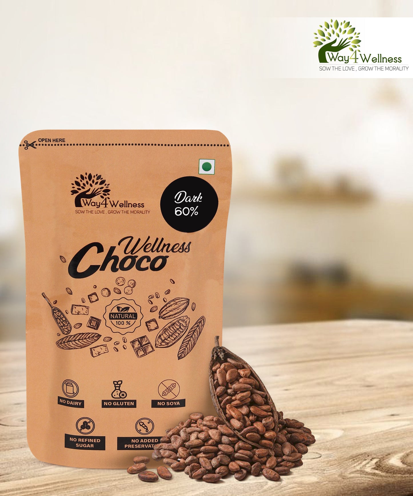 Ayurvedic chocolate| Premium chocolate | Pack of 3 * 40 gms