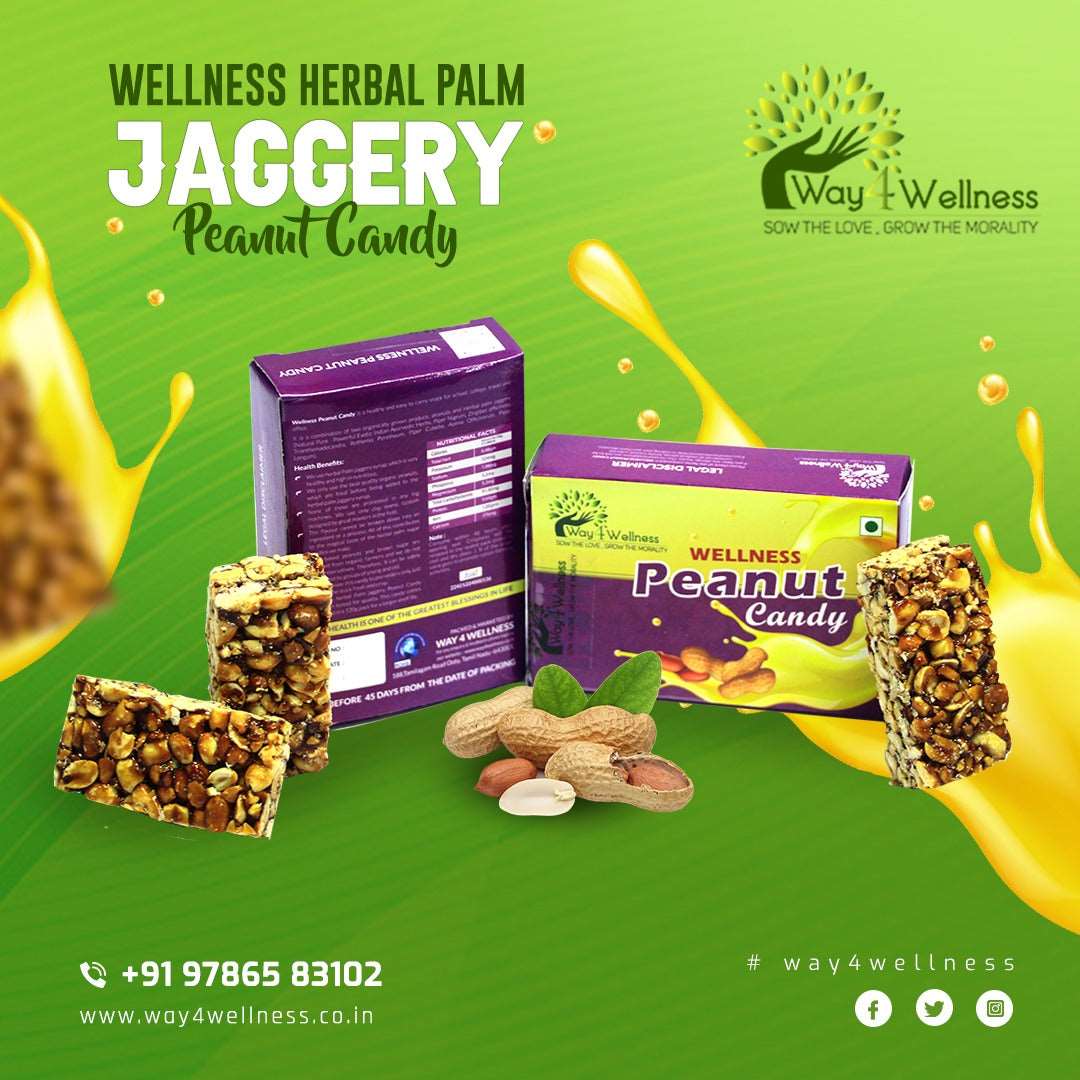Wellness Herbal Palm Jaggery Peanut Candy