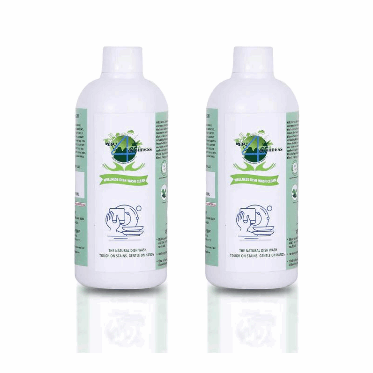 Wellness Dish Wash Clean (Pack of 2 -500ML each )