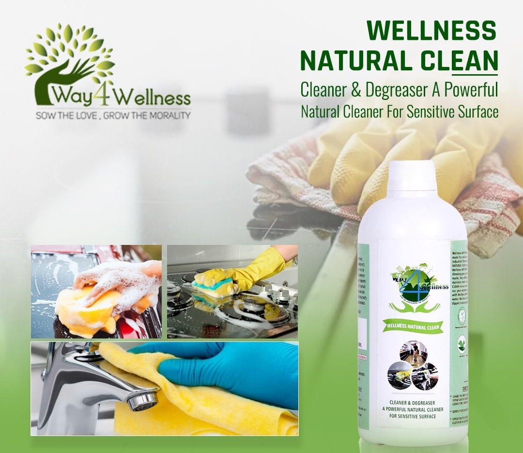 Wellness Natural All Purpose Surface Liquid Cleaner | Plant Based, Natural,  Sensitive Surface Cleaner - 500ml | Suitable for all Surfaces - 500ML