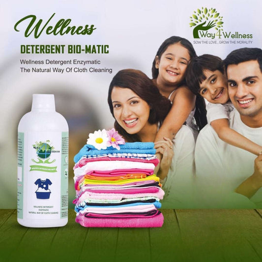 Wellness Natural Fabric Wash liquid | Natural Plant Based Liquid Detergent for Top Load & Front Load Washing Machine  - 500ML