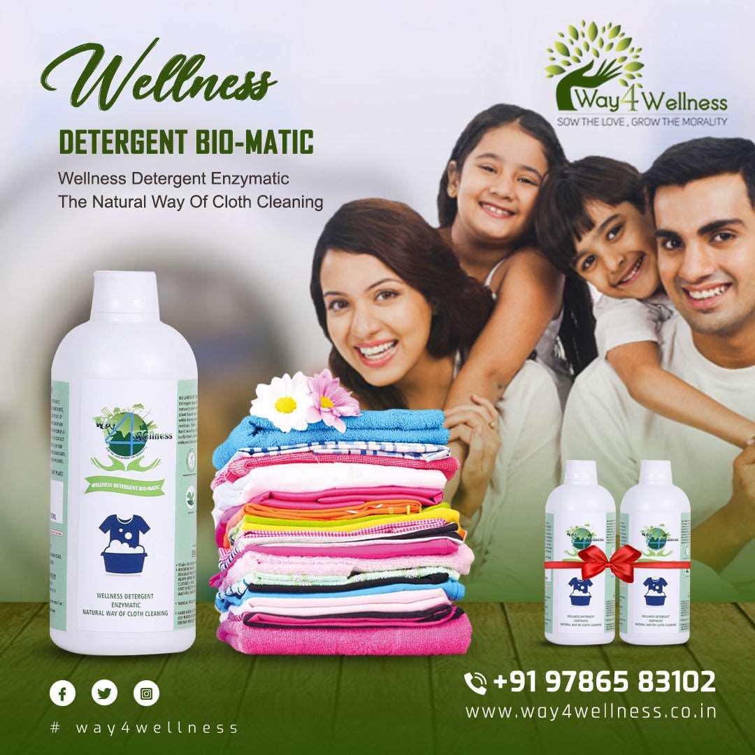 Wellness Detergent Bio-matic (Pack of 2 -500ML each )