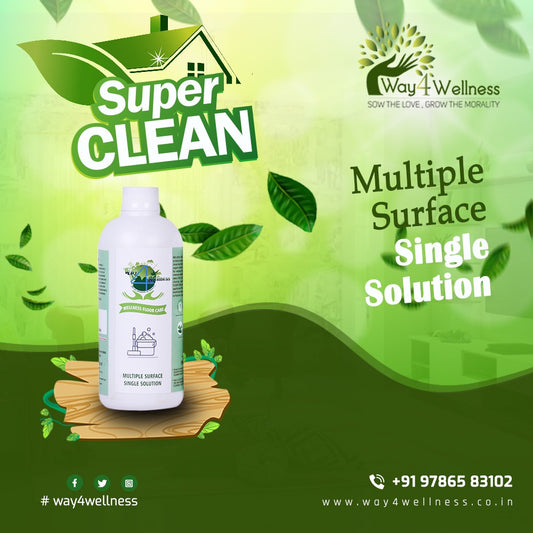 Wellness Natural Floor Care -  Natural Plant Based Multiple Surface/Floor Cleaning Liquid | Eco-Friendly, Non-Toxic Cleaning liquid, Biodegradable   - 500ML